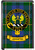 Johnston Clan Tartan Fridge Magnet with Scottish Clan Crest on Clear Acrylic Rectangular Base