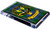 Johnston Clan Tartan Fridge Magnet with Scottish Clan Crest on Clear Acrylic Rectangular Base