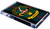 Jamieson Clan Tartan Fridge Magnet with Scottish Clan Crest on Clear Acrylic Rectangular Base