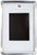 Jamieson Clan Tartan Fridge Magnet with Scottish Clan Crest on Clear Acrylic Rectangular Base
