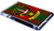Erskine Clan Tartan Fridge Magnet with Scottish Clan Crest on Clear Acrylic Rectangular Base