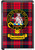 MacPherson Clan Tartan Fridge Magnet with Scottish Clan Crest on Clear Acrylic Rectangular Base