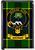 Mowat Clan Tartan Fridge Magnet with Scottish Clan Crest on Clear Acrylic Rectangular Base