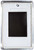 Baxter Clan Tartan Fridge Magnet with Scottish Clan Crest on Clear Acrylic Rectangular Base