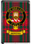 Menzies Clan Tartan Fridge Magnet with Scottish Clan Crest on Clear Acrylic Rectangular Base