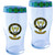Johnstone Clan Traditional Scottish Pint Beer Glasses Pair Tartan Band and Crest