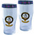 Sutherland Clan Traditional Scottish Pint Beer Glasses Pair Tartan Band and Crest