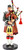 Scottish Piper in Regimental Attire With Bagpipe Large Resin Figurine Ornament