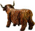 Scottish Highland Coo Resin Ornament Figurine
