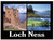 Loch Ness Urquhart Castle Montage Scenic Metallic Magnet