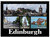 Edinburgh City Princess Street and Castle Scenic Metallic Magnet