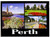 Perth City Montage Scotland Scenic Metallic Magnet
