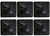 Prince Charlie Dress Buttons Black, Small & Large Sets of 6