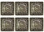 Prince Charlie Dress Buttons Antique Silver, Small & Large Sets of 6