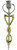Lowland Thistle Kilt Pin Polished-Gilt Plate Finish