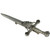 Kilt Pin Highland Cow On Claymore Sword Pewter 3 Styles Kilt Pin Highland Cow On Claymore Sword Pewter 3 Styles