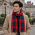 Cashmere Clan Scarf Hamilton Red Modern