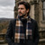 Cashmere Clan Scarf Bannockbane Navy Modern