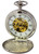 Mechanical Pocket Watch Scottish 7 Design Double Hunter Skeleton with T-Bar Chain