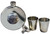 Sporran Hip Flask 5oz Funnel 2 Shot Glasses Included Polished Finish 7 Styles