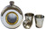 Sporran Hip Flask 5oz Funnel 2 Shot Glasses Included Polished Finish 7 Styles