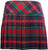 Ladies Pure Wool Tartan Billie Kilt 15" Length Red LA