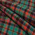 Buchan Ancient lightweight tartan fabric arranged in folds