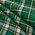 Cape Breton Canadian lightweight tartan fabric arranged in folds