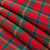 Connemara lightweight tartan fabric arranged in folds