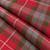 Light Weight 10oz Fabric Material Fraser Red Weathered Tartan 1 Metre lightweight tartan fabric arranged in folds