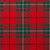 Light Weight 10oz Fabric Material MacAuley Red Modern Tartan 1 Metre