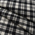 Light Weight 10oz Fabric Material Scott Black-White Modern Tartan 1 Metre