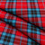 Light Weight 10oz Fabric Material Thompson Red Modern Tartan 1 Metre