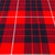 Heavy Weight 16oz Fabric Material Hamilton Red Modern Tartan 1 Metre