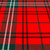 Heavy Weight 16oz Fabric Material Morrison Red Modern Tartan 1 Metre