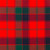 Heavy Weight 16oz Fabric Material Robertson Red Modern Tartan 1 Metre