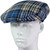 Mens Tartan Flat Cap Napier Modern Tartan Plaid Design Mens and Womens One size Elasticated Band Comfort Fit Scottish Made
