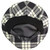 Mens Tartan Flat Cap MacFarlane Black and White Modern Tartan Plaid Design Mens and Womens One size Elasticated Band Comfort Fit Scottish Made