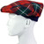 Mens Tartan Flat Cap Ruthven Modern Tartan Plaid Design Mens and Womens One size Elasticated Band Comfort Fit Scottish Made