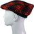 Mens Tartan Flat Cap Fraser Red Dress Modern Tartan Plaid Design Mens and Womens One size Elasticated Band Comfort Fit Scottish Made
