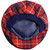 Lambswool Scarf & Flat Cap Matching Gift Set Hamilton Red Modern Tartan Plaid One Size