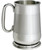 Pewter Tankard 1 Pint Howard Style Satin Banded with C Handle Pewter Tankard 1 Pint Howard Style Satin Banded with C Handle