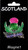 Enamel Fridge Magnet Scottish Thistle with Scotland Banner