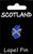 Blue Scotland Map Pin Badge Crystal Stones with Saltire Cross Lapel Pin Blue Scotland Map Pin Badge Crystal Stones with Saltire Cross Lapel Pin