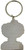 Scottish Souvenir Keyring Fun Sheep on White Body on Brass Metal