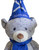 Sitting Grey Bear With Blue Saltire Hat & Scarf With Nose Cute Eyes Plush Soft Toy Gift for Kids