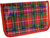 Red Tartan Stationery Gift Set Pencil, Coloured Felt tips Rulers & Sharpener