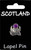 Scottish Thistle Design Pin Badge Flower of Scotland Purple Amethyst Crystal Stone Lapel Pin