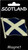 Saltire Fridge Magnet Scotland Flag Wavy
