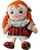 Scottish Rag Doll Soft Toy Wearing Traditional Tartan Dress and shoes Red Hair